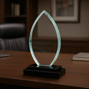 Trophée en Cristal Bouclier