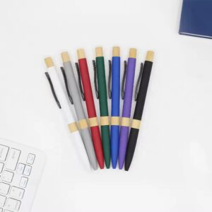 Stylo en métal et bambou écologique