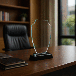 Trophée en Cristal Bouclier V2